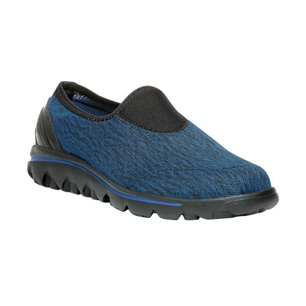 Propet-Women's TravelActive Slip-On-Black/Navy Heather