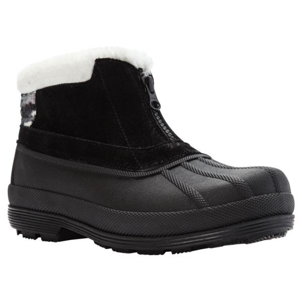 Propet-Women's Lumi Ankle Zip-Black/White