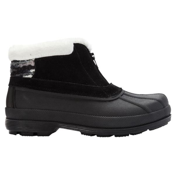 Propet-Women's Lumi Ankle Zip-Black/White