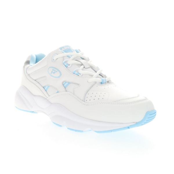 Propet-Women's Stability Walker-White/Lt Blue