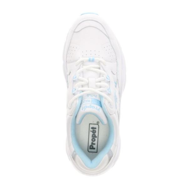 Propet-Women's Stability Walker-White/Lt Blue