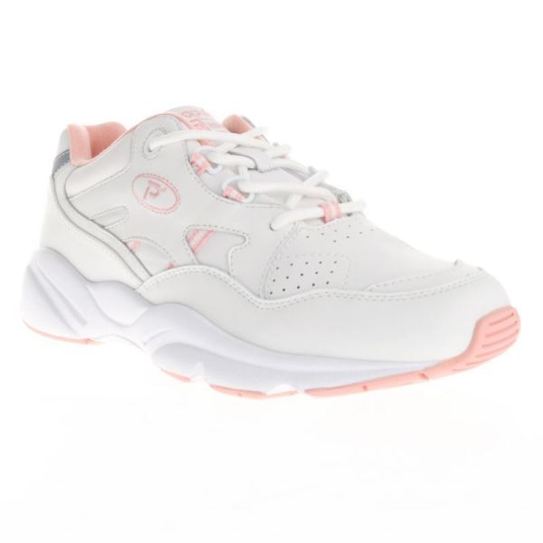 Propet-Women's Stability Walker-White/Pink