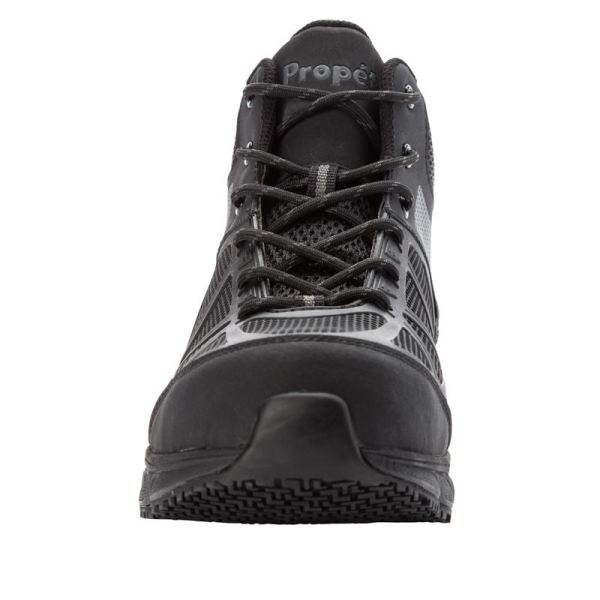 Propet-Men's Seeley Hi-Dark Grey/Black