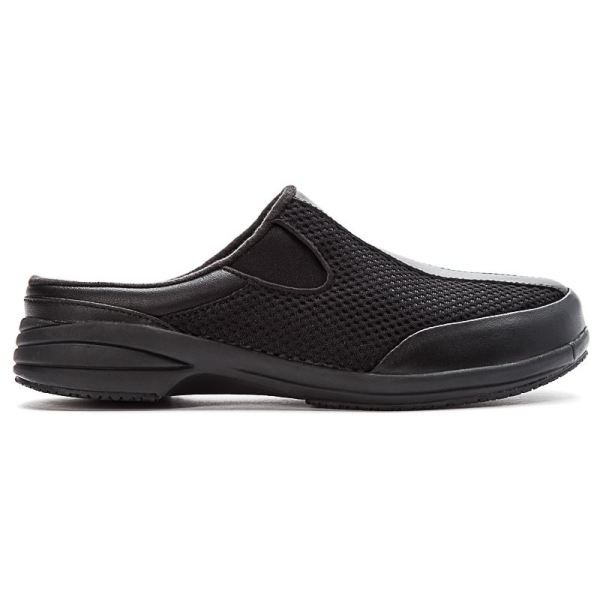 Propet-Women's Washable Walker Slide-Black Mesh