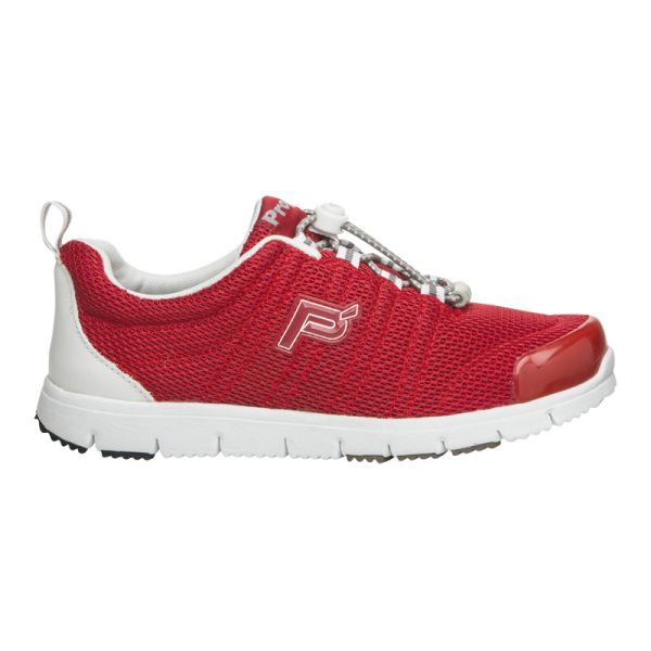 Propet-Women's TravelWalker II-Red/White Mesh