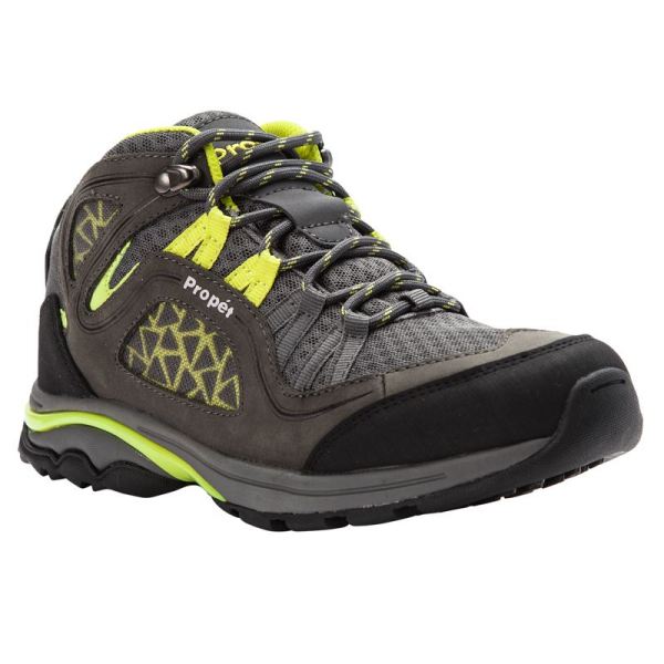 Propet-Women's Propet Peak-Dk Grey/Lime