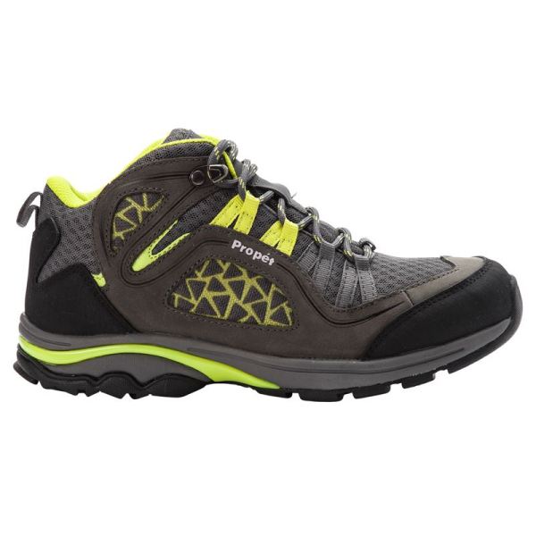 Propet-Women's Propet Peak-Dk Grey/Lime