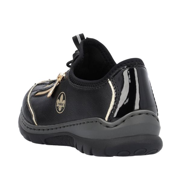 Rieker Women's shoes | Style L32P2 Athletic Slip-on - Black | Free Delivery
