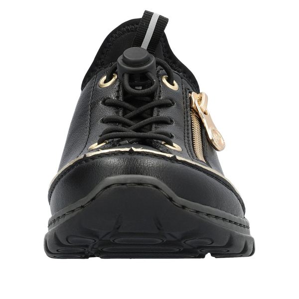 Rieker Women's shoes | Style L32P2 Athletic Slip-on - Black | Free Delivery