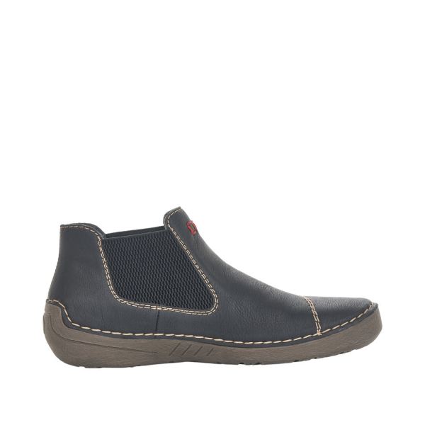 Rieker Synthetic Material Women's short boots | 52590 Ankle Boots - Black | Free Delivery