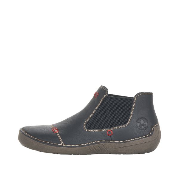 Rieker Synthetic Material Women's short boots | 52590 Ankle Boots - Black | Free Delivery