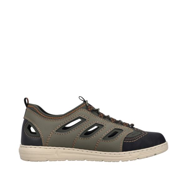 Rieker Men's shoes | Style 08665 Athletic Trekking - Green Combination | Free Delivery