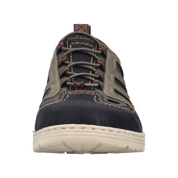 Rieker Men's shoes | Style 08665 Athletic Trekking - Green Combination | Free Delivery