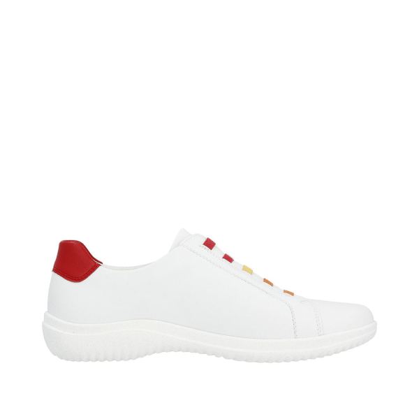 Remonte Women's shoes | Style D1E02 Casual Zipper - White Combination | Free Delivery
