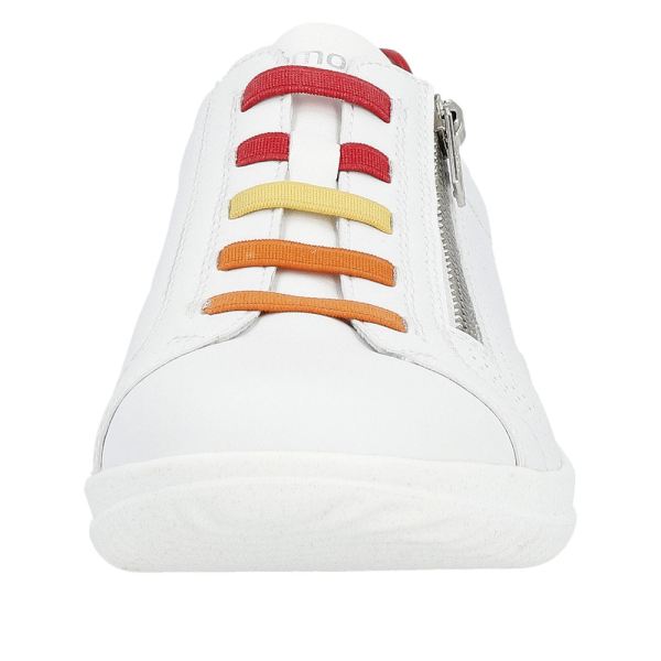 Remonte Women's shoes | Style D1E02 Casual Zipper - White Combination | Free Delivery