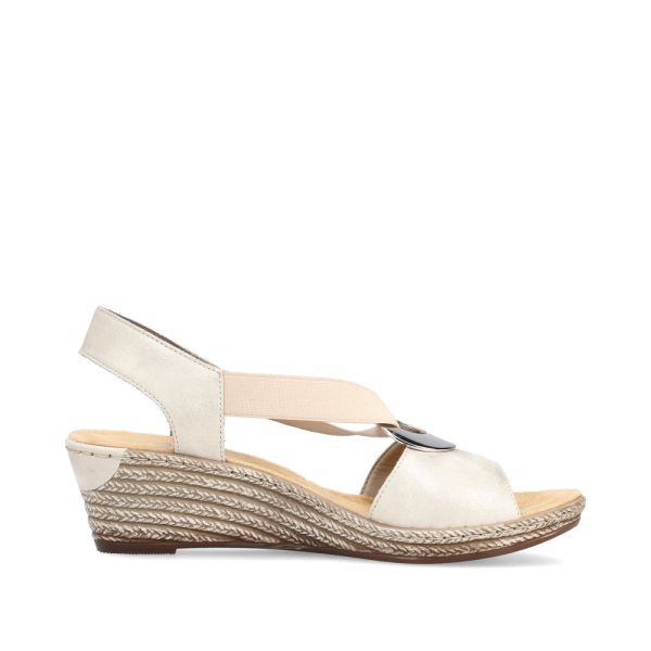 Rieker Women's sandals | Style 624H6 Dress Sandal - Beige | Free Delivery