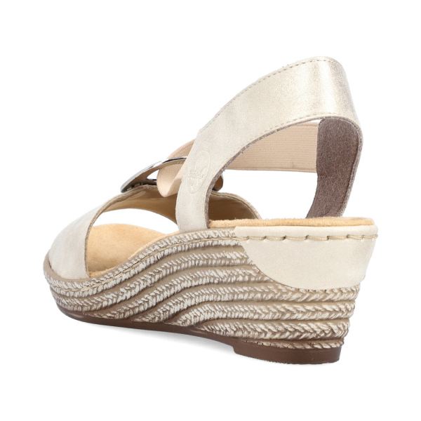 Rieker Women's sandals | Style 624H6 Dress Sandal - Beige | Free Delivery