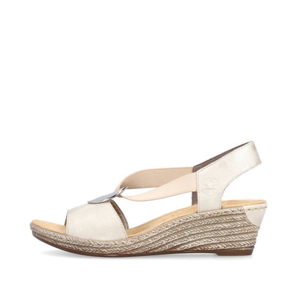 Rieker Women's sandals | Style 624H6 Dress Sandal - Beige | Free Delivery
