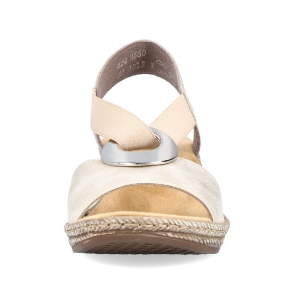 Rieker Women's sandals | Style 624H6 Dress Sandal - Beige | Free Delivery