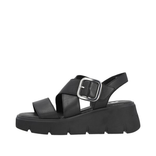 Rieker EVOLUTION Women's sandals | Style W1550 Casual Sandal - Black | Free Delivery