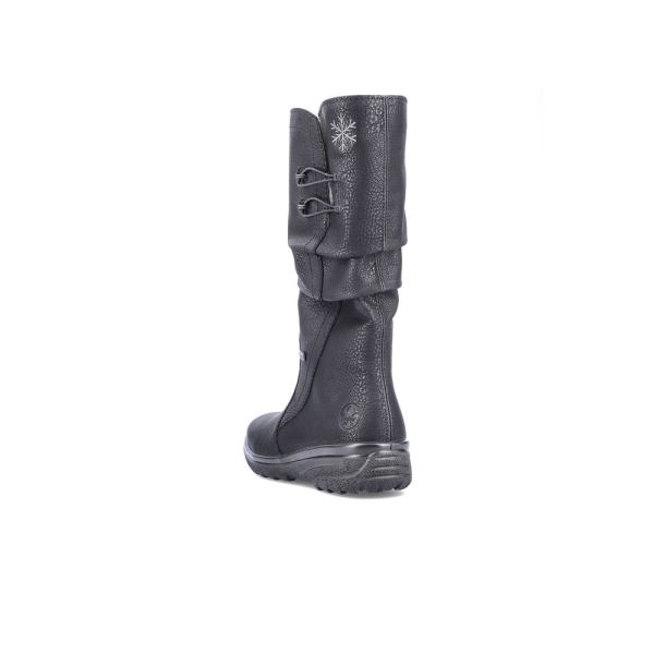 Rieker Synthetic leather Women's Mid height boots| Z7072 Mid-height Boots - Black | Free Delivery