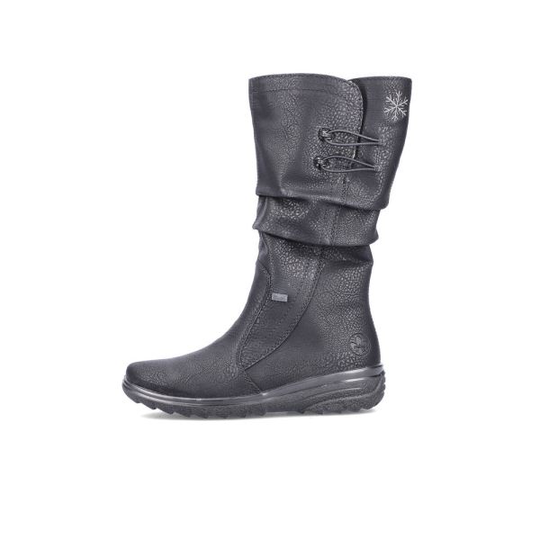 Rieker Synthetic leather Women's Mid height boots| Z7072 Mid-height Boots - Black | Free Delivery