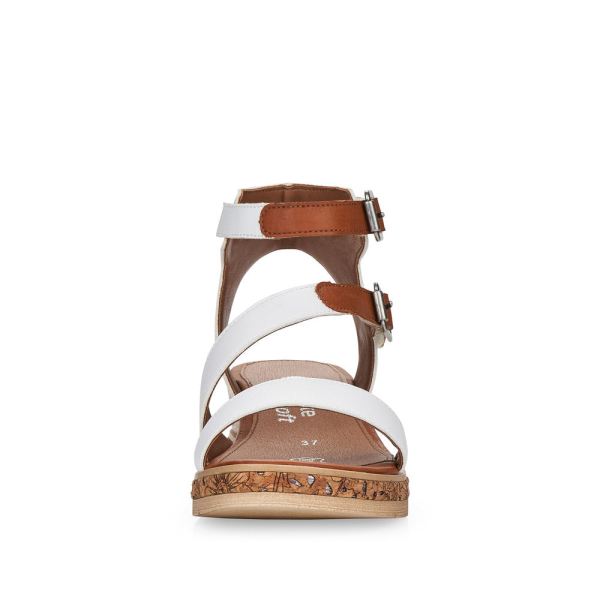 Remonte Women's sandals | Style D3052 Casual Sandal - White Combination | Free Delivery