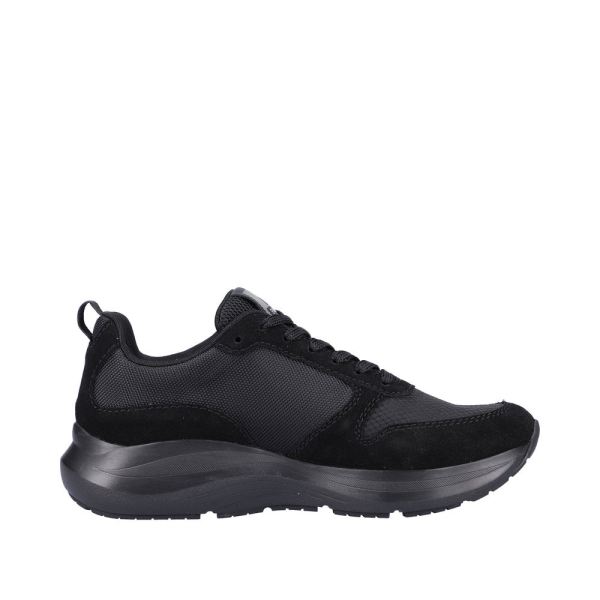 Rieker EVOLUTION Suede leather Women's shoes| 42106 - Black | Free Delivery