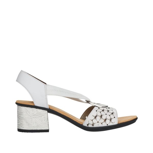 Rieker Women's sandals | Style 64677 Dress Sandal - White | Free Delivery
