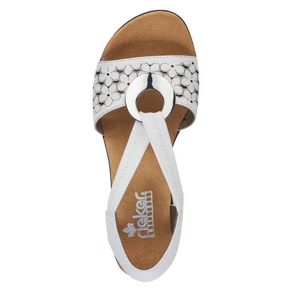 Rieker Women's sandals | Style 64677 Dress Sandal - White | Free Delivery