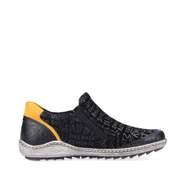 Remonte Women's shoes | Style R1428 Casual Zipper - Black Combination | Free Delivery