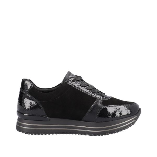 Remonte Suede Leather Women's shoes| D1321 - Black | Free Delivery
