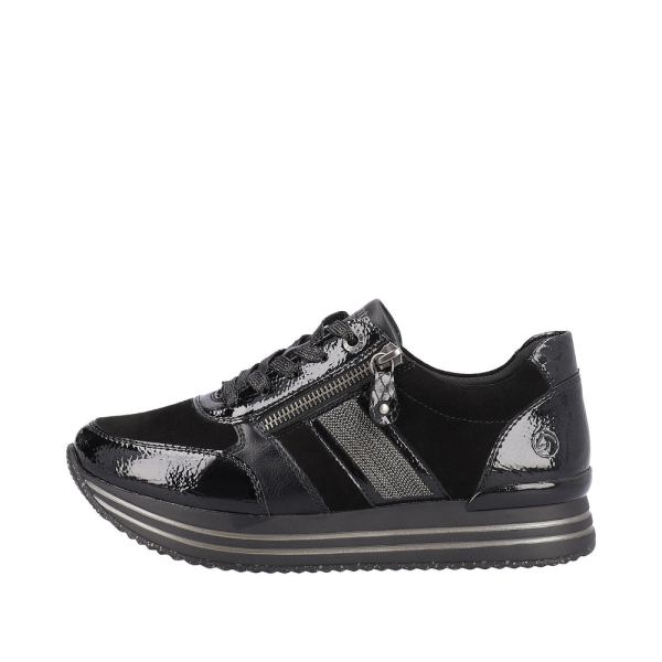 Remonte Suede Leather Women's shoes| D1321 - Black | Free Delivery
