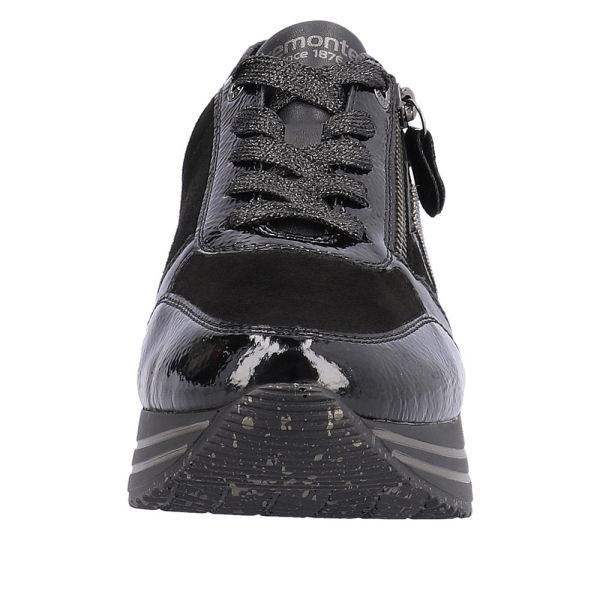 Remonte Suede Leather Women's shoes| D1321 - Black | Free Delivery