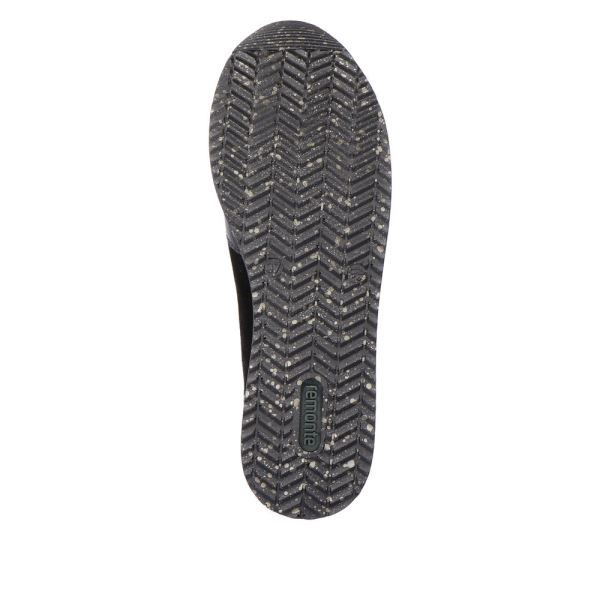 Remonte Suede Leather Women's shoes| D1321 - Black | Free Delivery