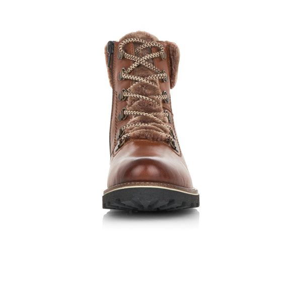 Remonte Leather Women's mid height boots| D8462 Ankle Boots - Brown | Free Delivery