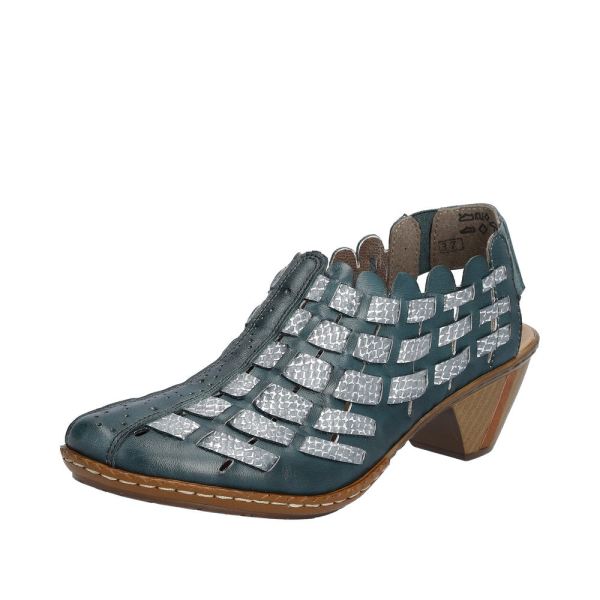 Rieker Women's shoes | Style 46778 Dress Sling-back - Blue | Free Delivery