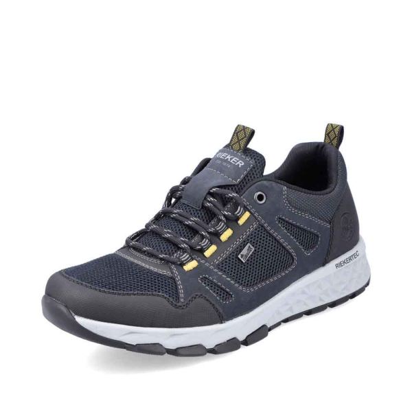 Rieker Men's shoes | Style B6720 Athletic Lace-up - Blue Combination | Free Delivery