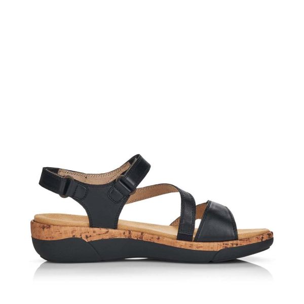 Remonte Women's sandals | Style R6850 Casual Sandal - Black | Free Delivery