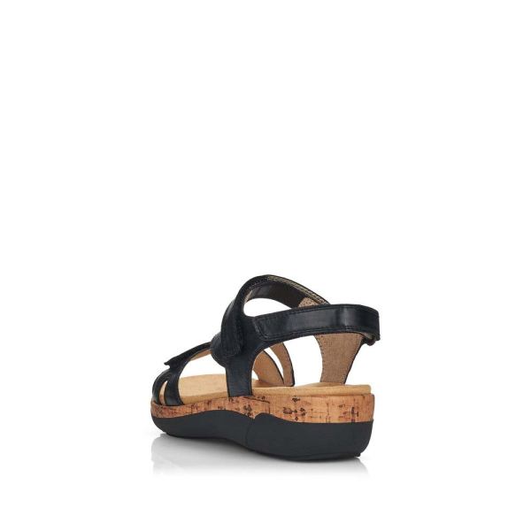 Remonte Women's sandals | Style R6850 Casual Sandal - Black | Free Delivery