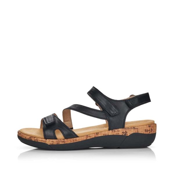 Remonte Women's sandals | Style R6850 Casual Sandal - Black | Free Delivery