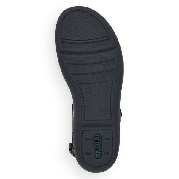 Remonte Women's sandals | Style R6850 Casual Sandal - Black | Free Delivery