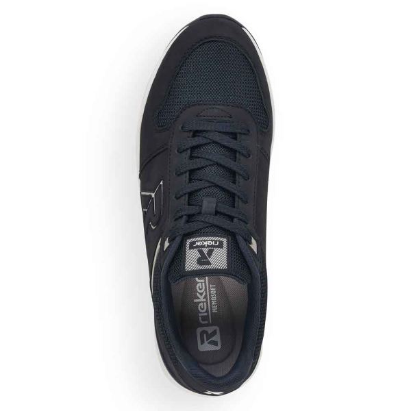 Rieker EVOLUTION Men's shoes | Style 07601 Athletic Lace-up - Blue | Free Delivery