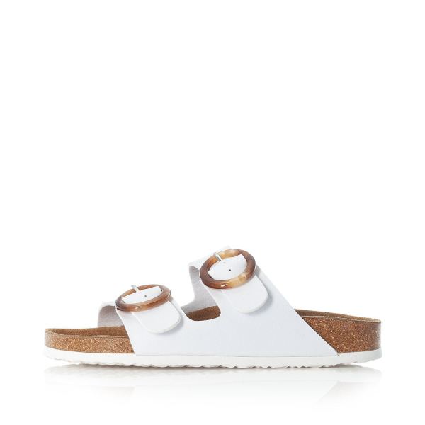 Rieker Women's sandals | Style V9370 Casual Mule - White | Free Delivery