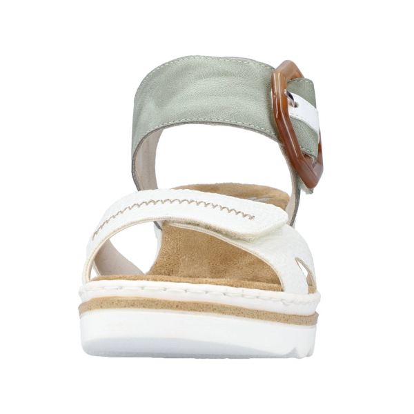 Rieker Women's sandals | Style 67476 Dress Sandal - White Combination | Free Delivery
