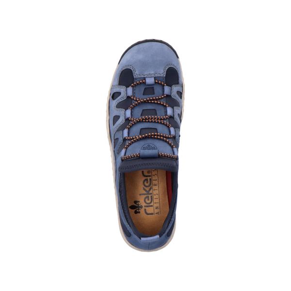 Rieker Women's shoes | Style L0546 Athletic Trekking - Blue | Free Delivery