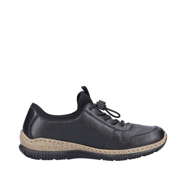 Rieker Leather Women's shoes| N32G0-00 - Black | Free Delivery