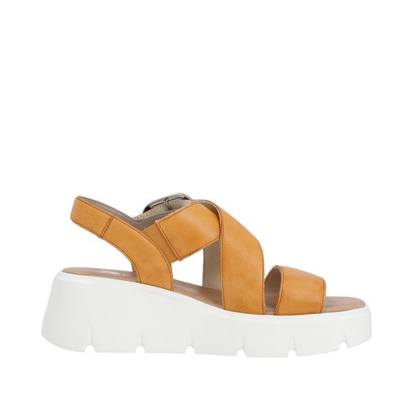 Rieker EVOLUTION Women's sandals | Style W1550 Casual Sandal - Orange | Free Delivery