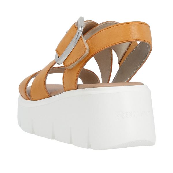 Rieker EVOLUTION Women's sandals | Style W1550 Casual Sandal - Orange | Free Delivery