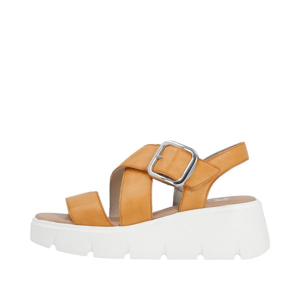 Rieker EVOLUTION Women's sandals | Style W1550 Casual Sandal - Orange | Free Delivery